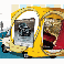 Panneau de publicit� sur camionnettes