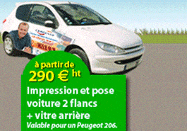 Marquage publicitaire de voitures de soci�t�
