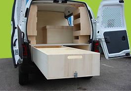 Am�nagement int�rieur en bois de v�hicules utilitaires