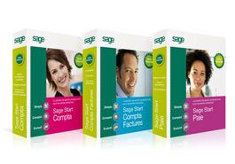 Logiciels Sage : Start Compta + Start Compta Factures + Start Paie