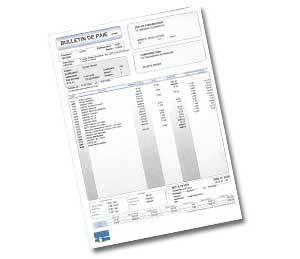 exemple de  fiche de paye