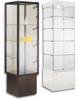 vitrines d'exposition