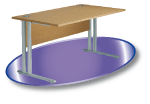 Gamme de mobilier de bureaux d'am�nagement