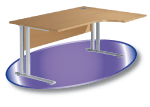 Gamme de mobilier de bureaux d'am�nagement