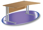 Gamme de mobilier de bureaux d'am�nagement