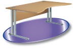 Gamme de mobilier de bureaux d'am�nagement