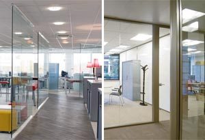 Cloisons de bureaux vitrées