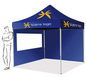 Tente d'exposition pliable et portable
