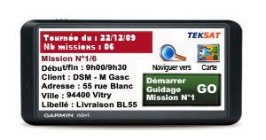 Teksat et Garmin