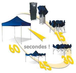 Tente d'exposition pliable et portable