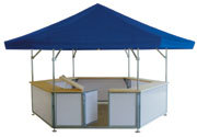 Tente d'exposition pliable et portable