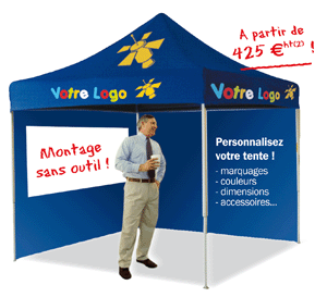 Tente d'exposition pliable et portable