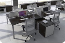 mobilier de bureau modulable