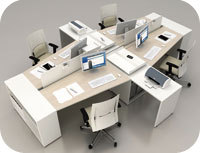 mobilier de bureau modulable