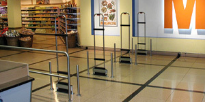 portiques antivols hypermarché