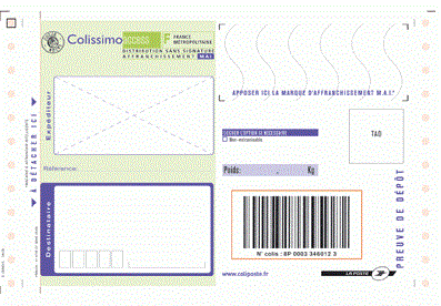 affranchissement colis