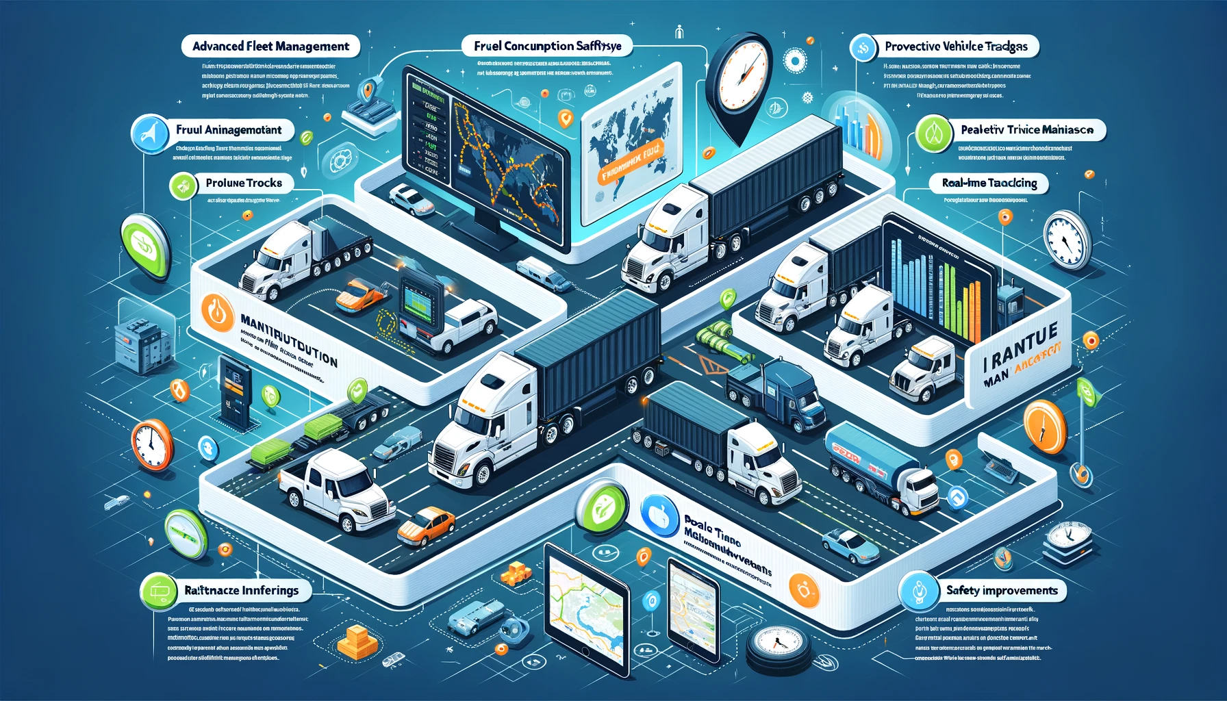 flotte de camions